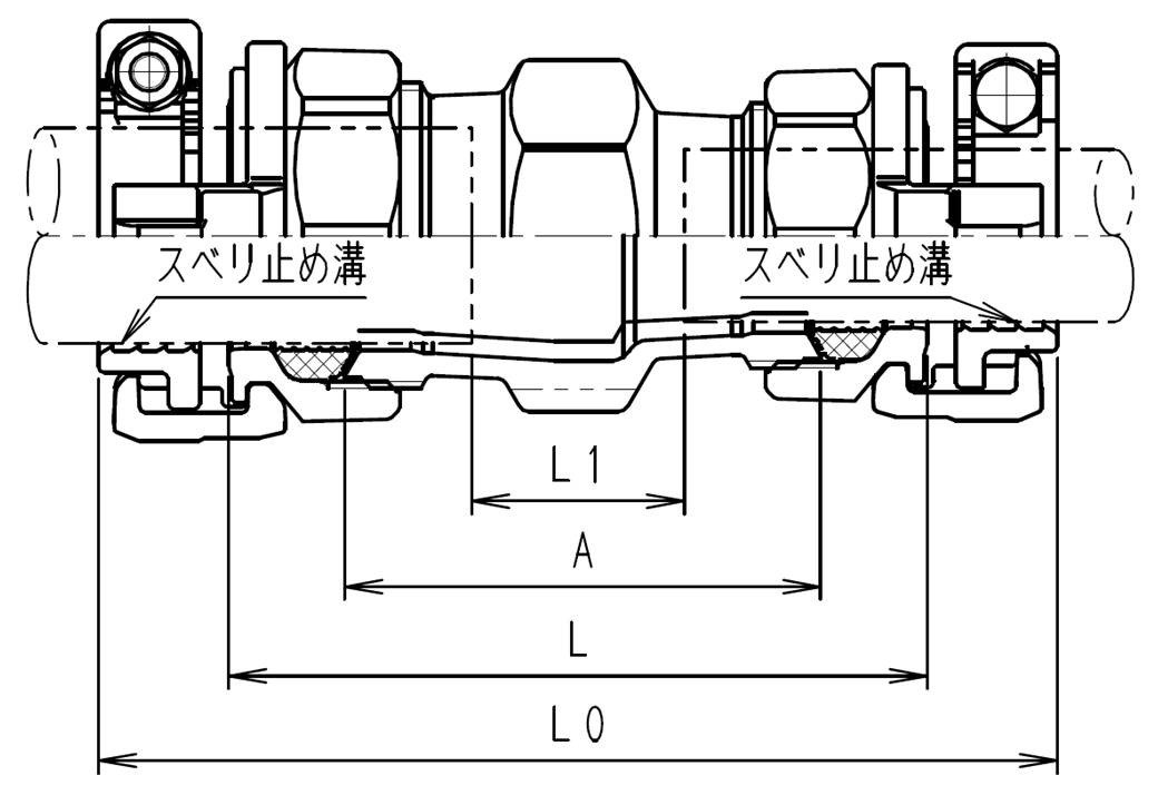 売り切れ必至！ 川西水道機器 ＳＫＸソケット 異種管接続 ISO-P×内外面被覆鋼管用 VD SKX-S ISO-P25×D25 